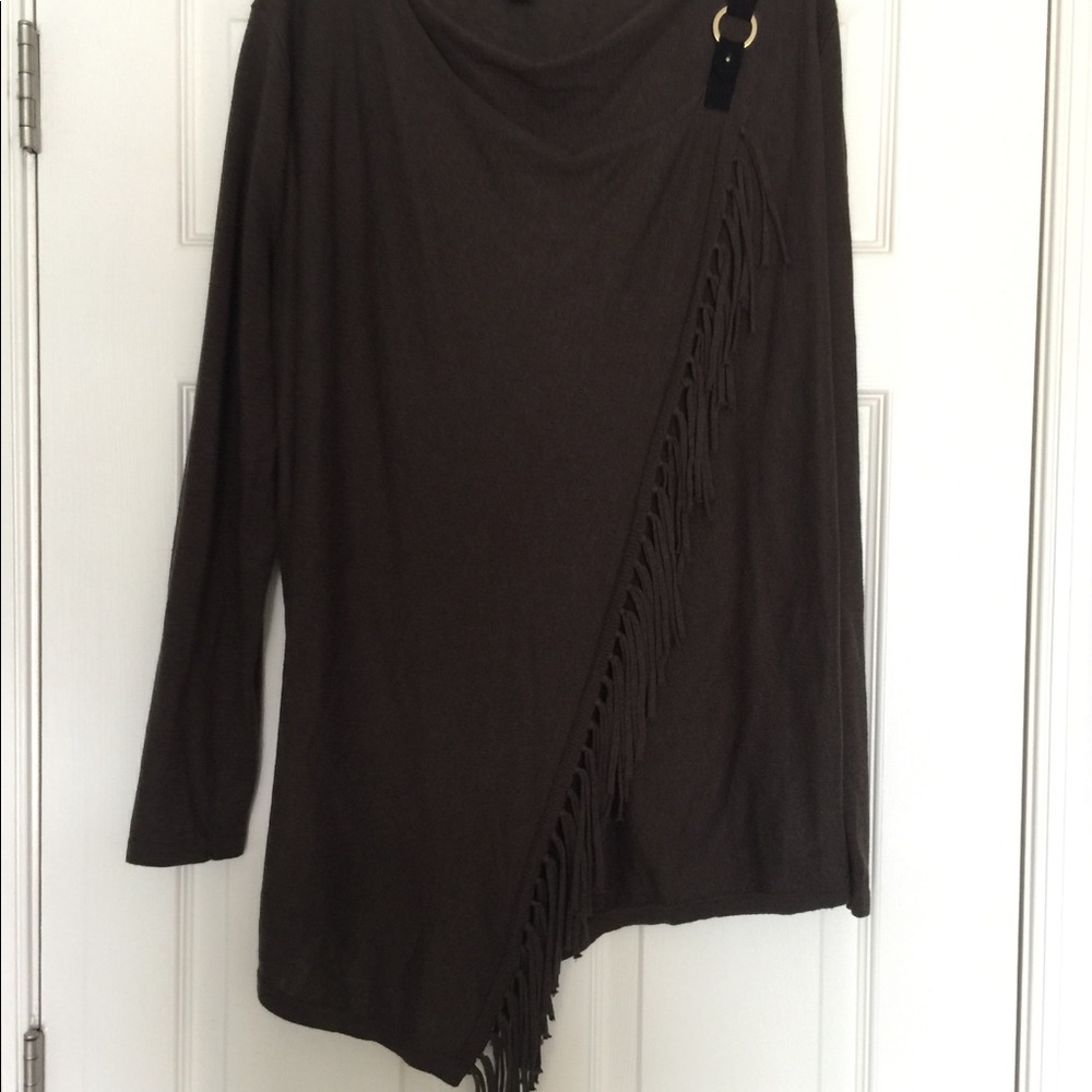 INC chocolate brown sweater